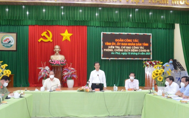An Giang tập trung khống chế các ổ dịch Covid-19 ở huyện An Phú - Ảnh 1. An Giang tập trung khống chế các ổ dịch Covid-19 ở huyện An Phú - Ảnh 1.