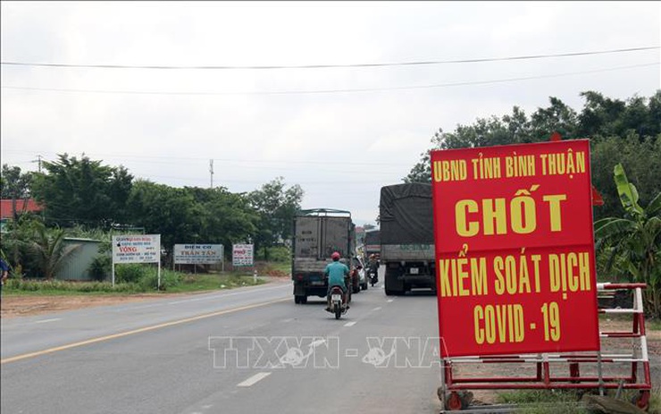 Bình Thuận dừng hoạt động các chốt kiểm soát dịch COVID-19 liên ngành